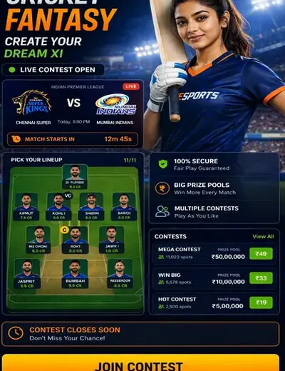 Hero11 (hero11) fantasy cricket & matchday visual 3